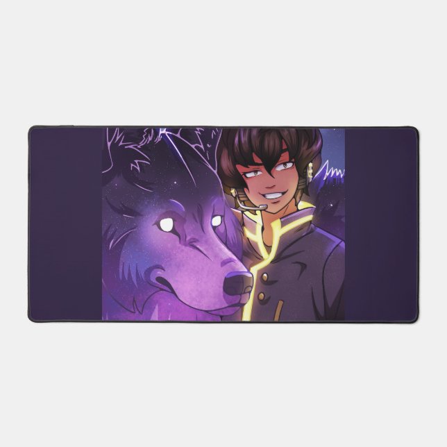 Fenrir's Wolf Desk Mat (Front)