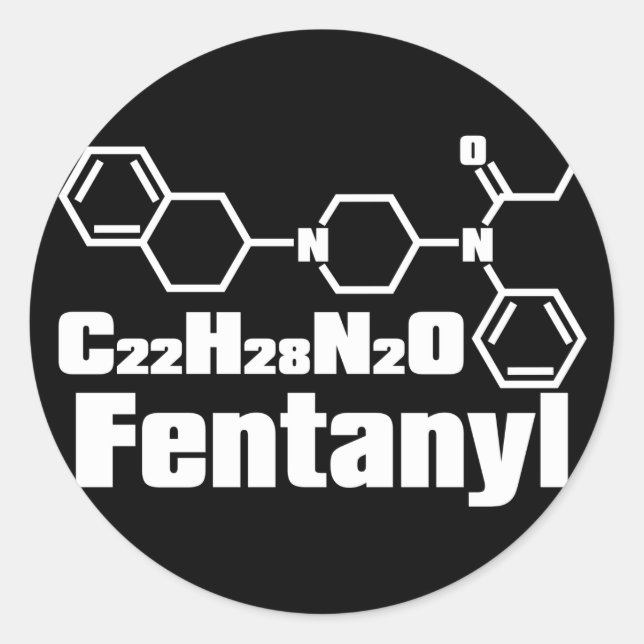 Fentanyl Classic Round Sticker (Front)