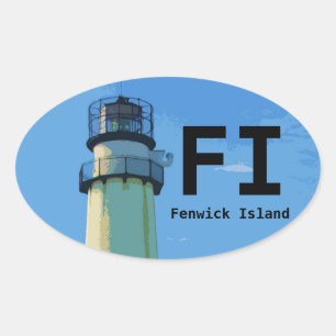 Fenwick Island bumper sticker oval