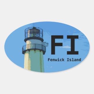 Fenwick Island bumper sticker oval