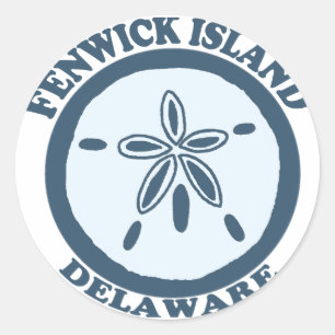 Fenwick Island. Classic Round Sticker