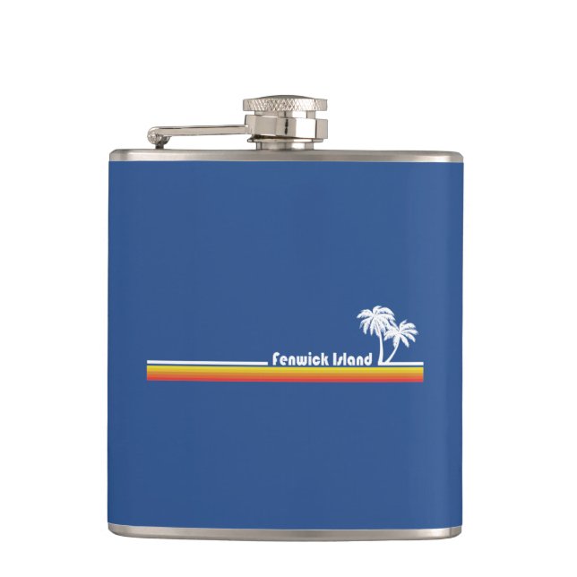 Fenwick Island, Delaware Hip Flask (Front)