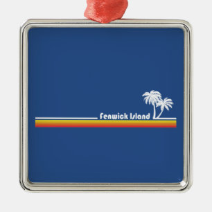 Fenwick Island, Delaware Metal Tree Decoration