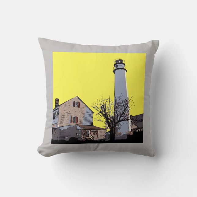 FENWICK ISLAND LIGHTHOUSE CUSHION (Front)