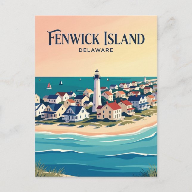 Fenwick Island USA Postcard (Front)