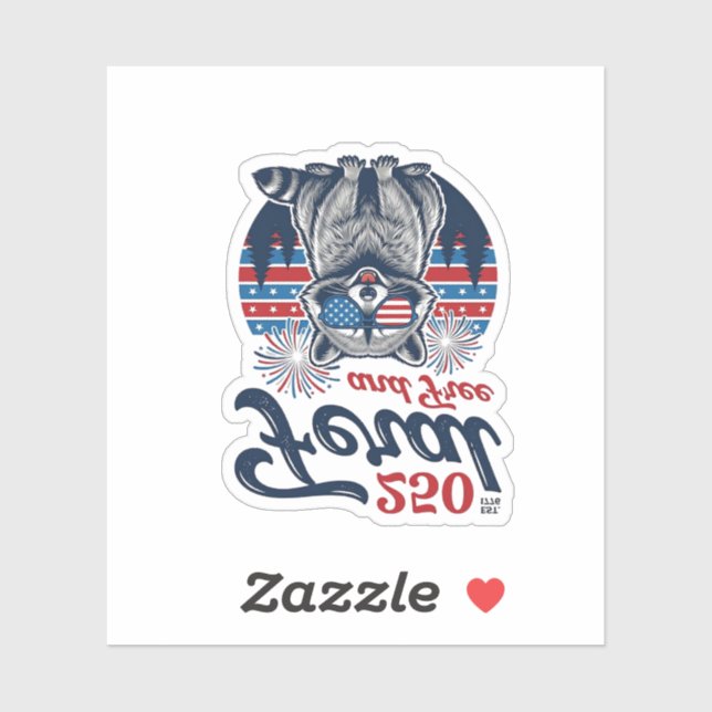 Feral 250 and Free Racoon Patriotic Vector Design (Sheet)