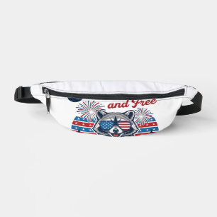 Feral 250 and Free Racoon Patriotic Vector Design Bum Bags