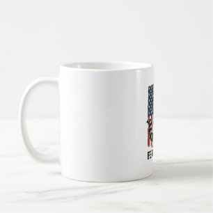 Feral and Free Patriotic Racoon Vintage Shirt Des Coffee Mug