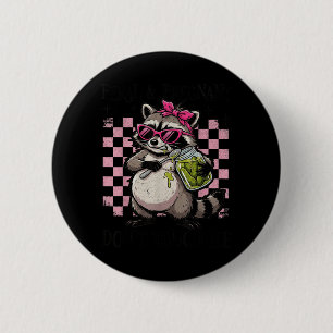 Feral and Pregnant Dont Touch Funny Pregnancy 6 Cm Round Badge