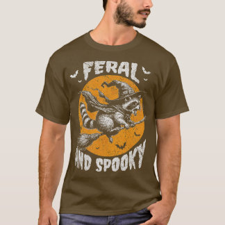 Feral and Spooky Opossum Halloween T-Shirt