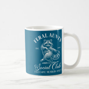 Feral Aunts Cool Raccoon Baby Announcement Aunt To Coffee Mug
