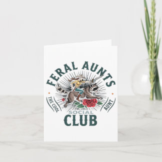Feral Aunts Social Club The Cool Aunt Racoon Card