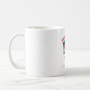 Feral But Free Patriotic Racoon Vintage Shirt Des Coffee Mug