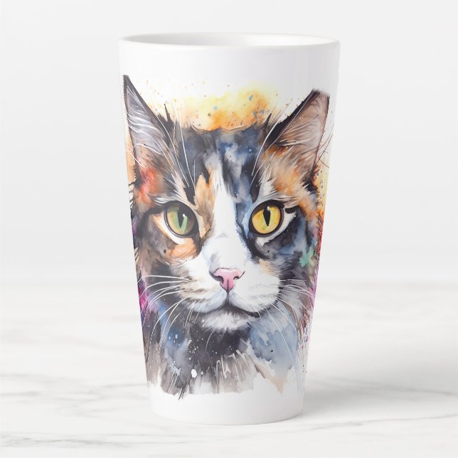 Feral Calico #87 Latte Mug (Front)
