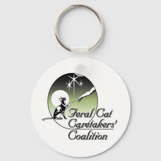 Feral Cat Caretakers Keychain (Front)