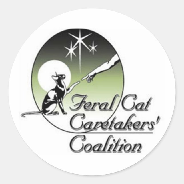 Feral Cat Caretakers Stickers (Front)
