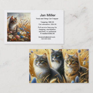 Feral Cat Colony TNR Business Card