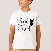 Feral Child with Black Cat Design