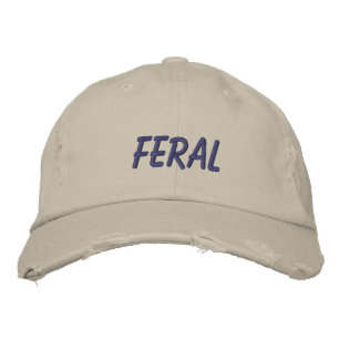 "Feral" Embroidered Cap
