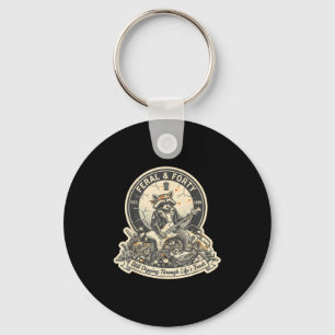 Feral Forty Raccoon Funny 40th Birthday Outfits Wo Key Ring