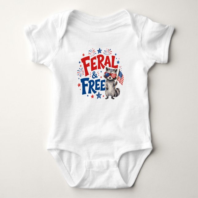 Feral & Free Baby Bodysuit (Front)