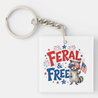 Feral & Free Key Ring