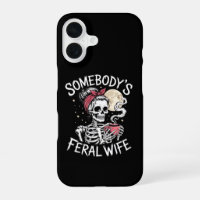Feral Funny Coffee Lovers Drinking Skull Joke