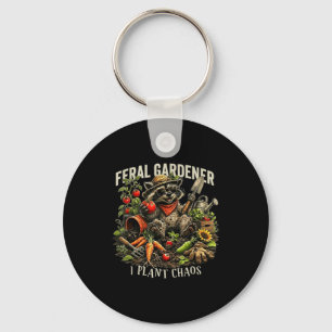 Feral gardener i plant chaos key ring