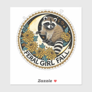 Feral Girl Fall Racoon                           
