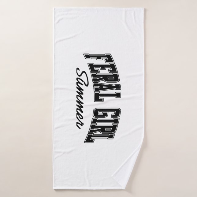 Feral Girl Summer Towel (Bath Towel)