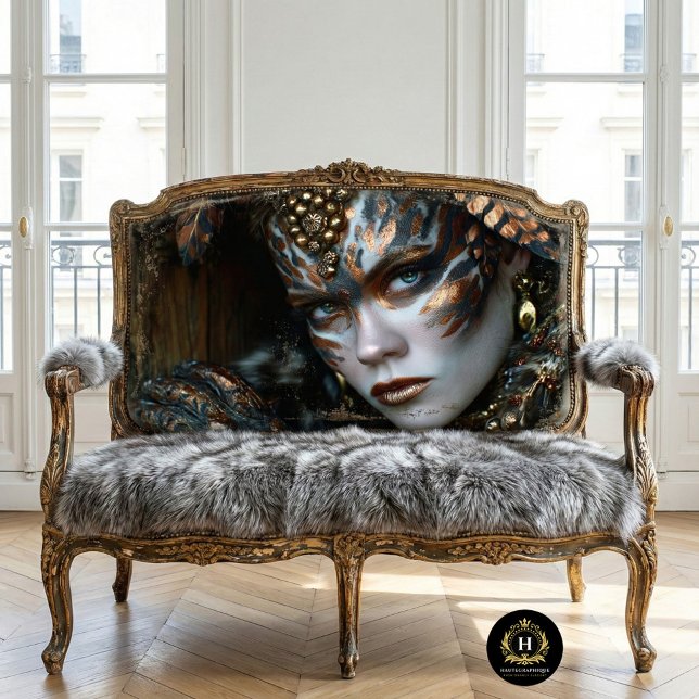 Feral Gold Warrior Tribal Leopard Queen Decoupage Tissue Paper (Creator Uploaded)