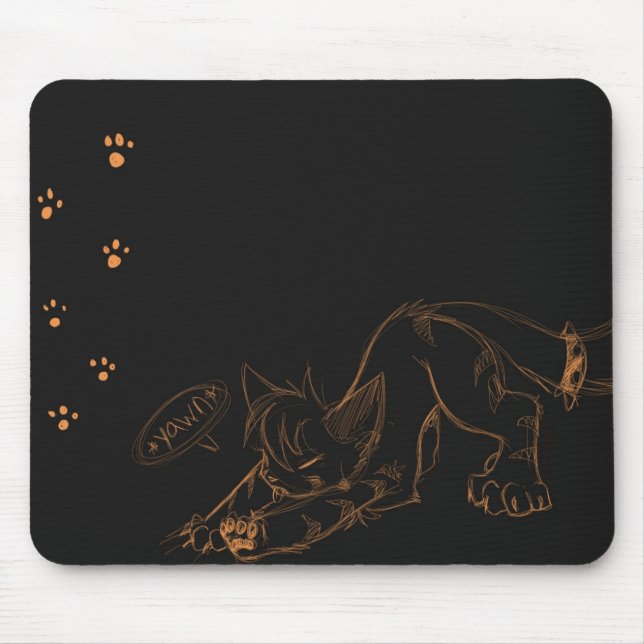 Feral Kaeko Yawn Mousepad (Front)
