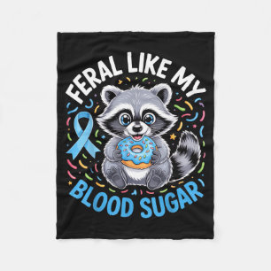 Feral Like My Blood Sugar Raccoon Outfit With Donu Fleece Blanket