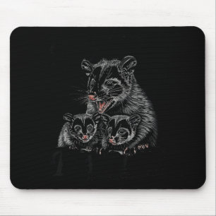 Feral Mom Ossum Funny Animal Quote Mother’s Day Mouse Mat