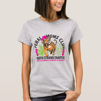 Feral Moms Club - Light Coloured T-shirt Tri-Blend