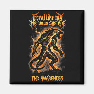 Feral Nervous System FND Awareness Magnet