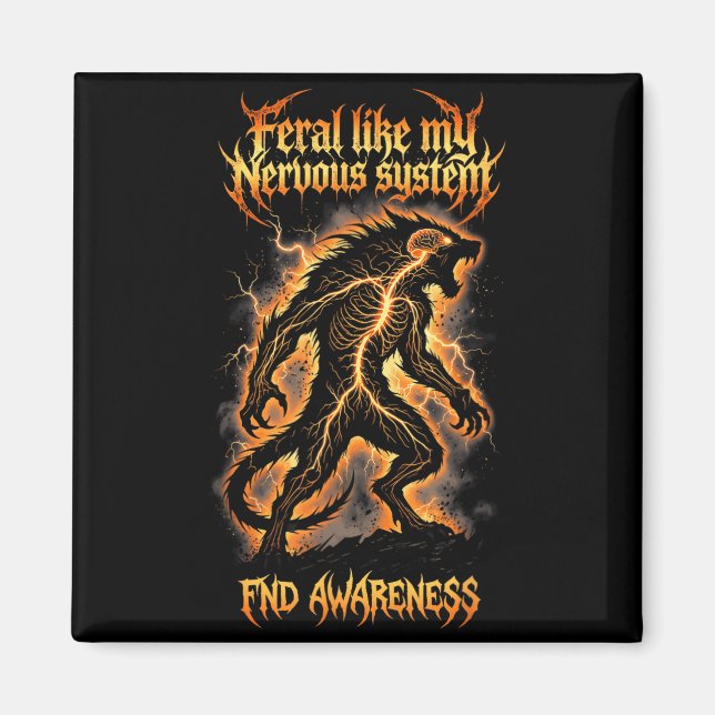 Feral Nervous System FND Awareness Magnet (Front)