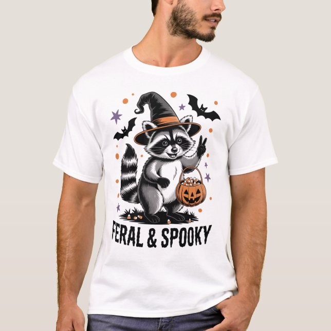 Feral Spooky Hallowen T-Shirt (Front)