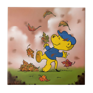 Ferald Amongst The Autumn Leaves Tile
