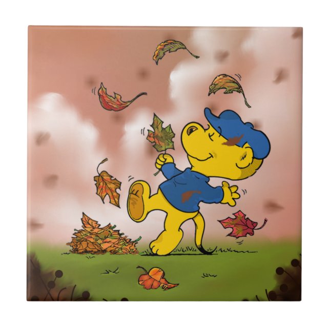Ferald Amongst The Autumn Leaves Tile (Front)