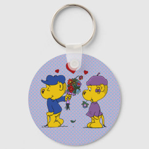 Ferald and Sahsha Ferret Key Ring