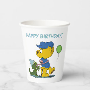 Ferald and the Baby Lizard Birthday Paper Cups