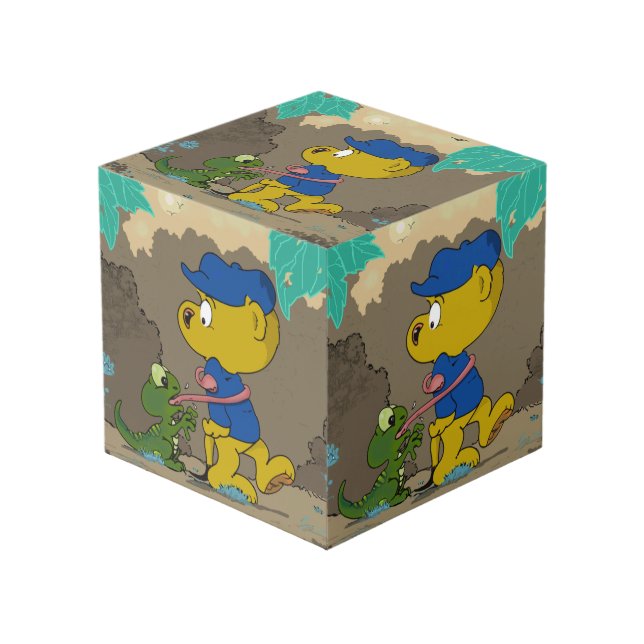 Ferald and the Baby Lizard Cube (Front Angled)