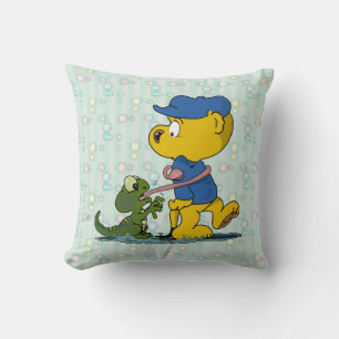 Ferald and The Baby Lizard Throw Pillow