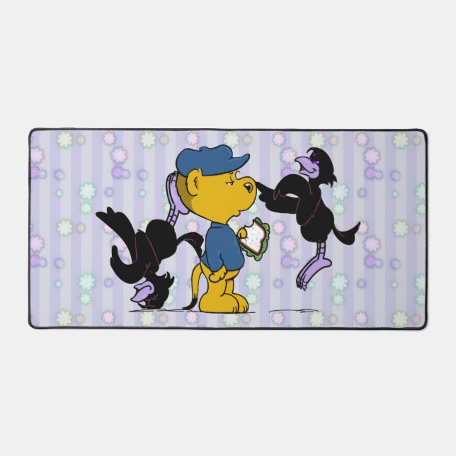 Ferald and the Pesky Crows Kids Desk Mat (Front)