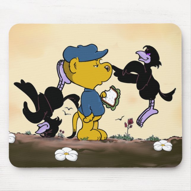 Ferald and the Pesky Crows Mouse Mat (Front)