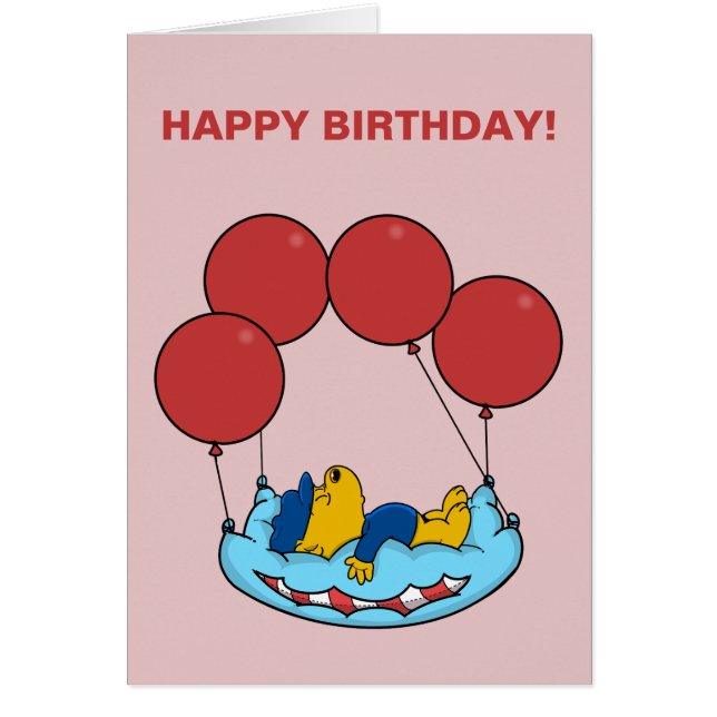 Ferald | Birthday Balloon Card (Front)