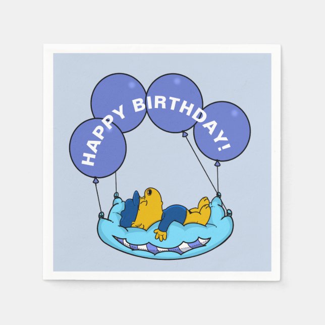 Ferald | Birthday Balloon Napkin (Front)