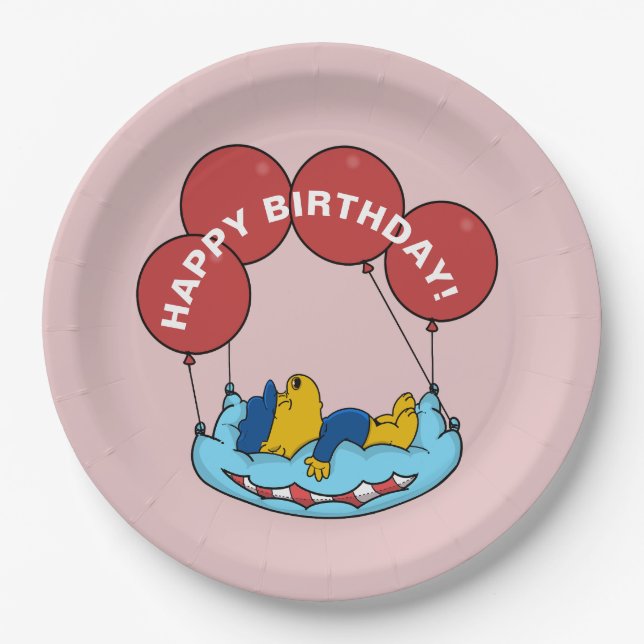 Ferald | Birthday Balloon Paper Plate (Front)