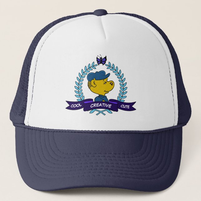 Ferald | Cool Creative Cute Trucker Hat (Front)